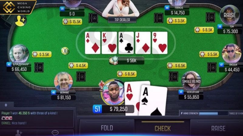 Chiến thuật chơi poker MCW77 khi có bài mạnh trung bình